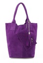 LEATHER BAG замшевая сумка V093 фиолетовая