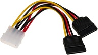 Адаптер живлення від MOLEX до 2 x SATA