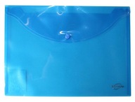 Obálková aktovka A4 modrá - transparentná Tk4tbl