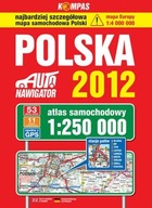 Polska. Auto nawigator 2012. Atlas samochodowy w skali 1:250 000