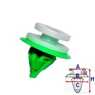 Клипса внутренняя, внутри обшивка romix rxc30142 - фото