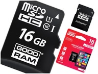 GOODRAM KARTA MICROSD 16GB MICRO CL10 + ADAPTER SD