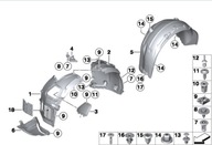 Новый, новое подкрылок передние левый bmw f06f12f13 оригинал
