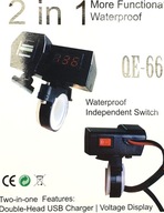 2x usb до motocykla с woltomierzem bashan cf moto