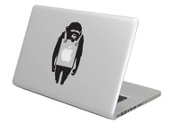 Nálepka na Macbook Apple - Banksy's Monkey