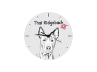 Thai ridgeback Stojace hodiny s grafikou, MDF