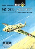 Model Card nr 60 Samolot Macchi MC-205 VELTRO