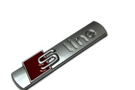 EMBLÉM ZNÁMKY AUDI S LINE SLINE, MATNÝ KOVOVÝ