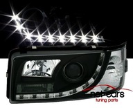LAMPY REFLEKTORY VW T4 90-03 BLACK DAYLINE LED B