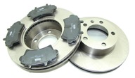 Тормозные диски, диск x2+тормозные колодки, колодки interstar movano master колеса 16 - фото