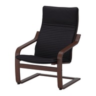 IKEA POANG KŘESLO hnědé POTAH černé