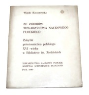 ZE ZBIORÓW TOWARZYSTWA NAUKOWEGO PŁOCKIEGO Wanda Kaczanowska 1980