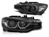 Фары bmw 3 f30 f31 кольца led до вождения дневной ксенон - фото