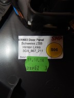 VW ARTEON upholstery door left rear part 3G8867211