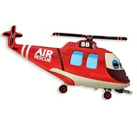 Fólia lufi HELIKOPTER XL repülőgépek PLANES piros