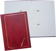 Podpisová aktovka A4, 10 kariet, krytý chrbát, s rámčekom – bordó