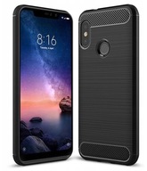 SILIKÓNOVÉ PUZDRO SILNÉ KARBÓN PRE REDMI NOTE 6 PRO