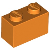 LEGO Klocek - brick 1x2 (3004) pomarańczowy 10szt