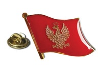 Przypinka Polska Godło 1918-1919 czerwona Flaga Pins Wpinka #
