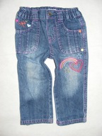 EARLY DAYS dżinsowe spodnie z haftami 74/80 cm