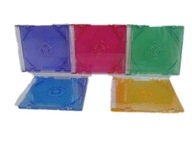 Pudełka CD x 1 na MINI płytki 8cm 10 szt mix kolor