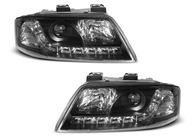 Фары перед audi a6 c5 led black диодная, диодное 97-01 - фото