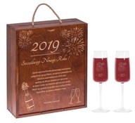 BOX + SVETLÁ šampanské GRAWER nový rok DARČEK