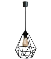 Stropné závesné svietidlo luster previs DIAMANT LOFT čierna biela LED lampa