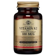 SOLGAR PRÍRODNÝ VITAMÍN K2 100MCG 50 VEGE KAPSULE