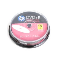 Disky HP DVD+R DL 8.5GB pre potlač DVOJVRSTVOVÁ 10