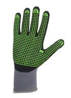 STALCO Nylonové rukavice S-nitrile flex PVC dots 9