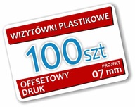 Wizytówki Plastikowe 07 mm 100 szt Karty PCV PVC