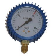 Tlakomer hodiny kyslíkový reduktor 0-16 bar 12x1,5