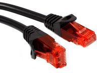 Patchcord U/UTP 6 Maclean RJ45 / RJ45 15 m čierna