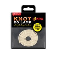 Lámpa kanóc ISKRA - pamut KEREK - 4mm/1m