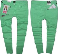 LEE SCARLETT džínsy strečové rúrky zelené W25 L33