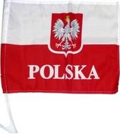FLAGA SAMOCHODOWA POLSKA flagi STRAJKI E0019 EMAJ