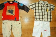 B12 - zestaw dla chłopca 2x spodnie, bluza, koszula