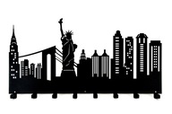 Kovový vešiak na oblečenie NEW YORK 3 farby XL