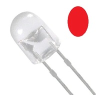 ART LED diódy 5mm OWAL RED/Červená Cena za 10ks