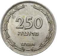 Izrael - moneta - 250 Pruta 1949 - BEZ PERŁY