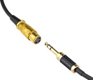 Kabel przewód 6,3 Jack stereo XLR żeński Klotz 1m