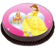 OPŁATEK NA TORT Piękna i Bestia Bella Disney 20cm