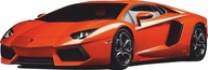 SAMOLEPKY NA STENU LAMBORGHINI autá 150x51 cm