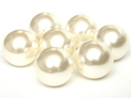 Akrylová perla BLESK 14mm 6ks ecru