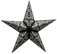 Gwiazda lampion witraż abażur z LAMPKĄ LED 30cm