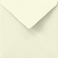 Ozdobné obálky štvorcové ecru 14 cm OLIN 5ks