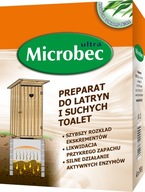 BROS Microbec Preparat do latryn i suchych toalet 4 saszetki x 30 g