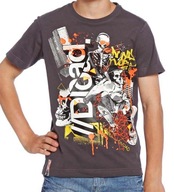 C&A T-shirt bluzeczka NEON NADRUK 122/128 NOWA