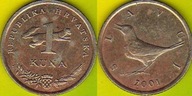 CHORWACJA 1 Kuna 2001 r.